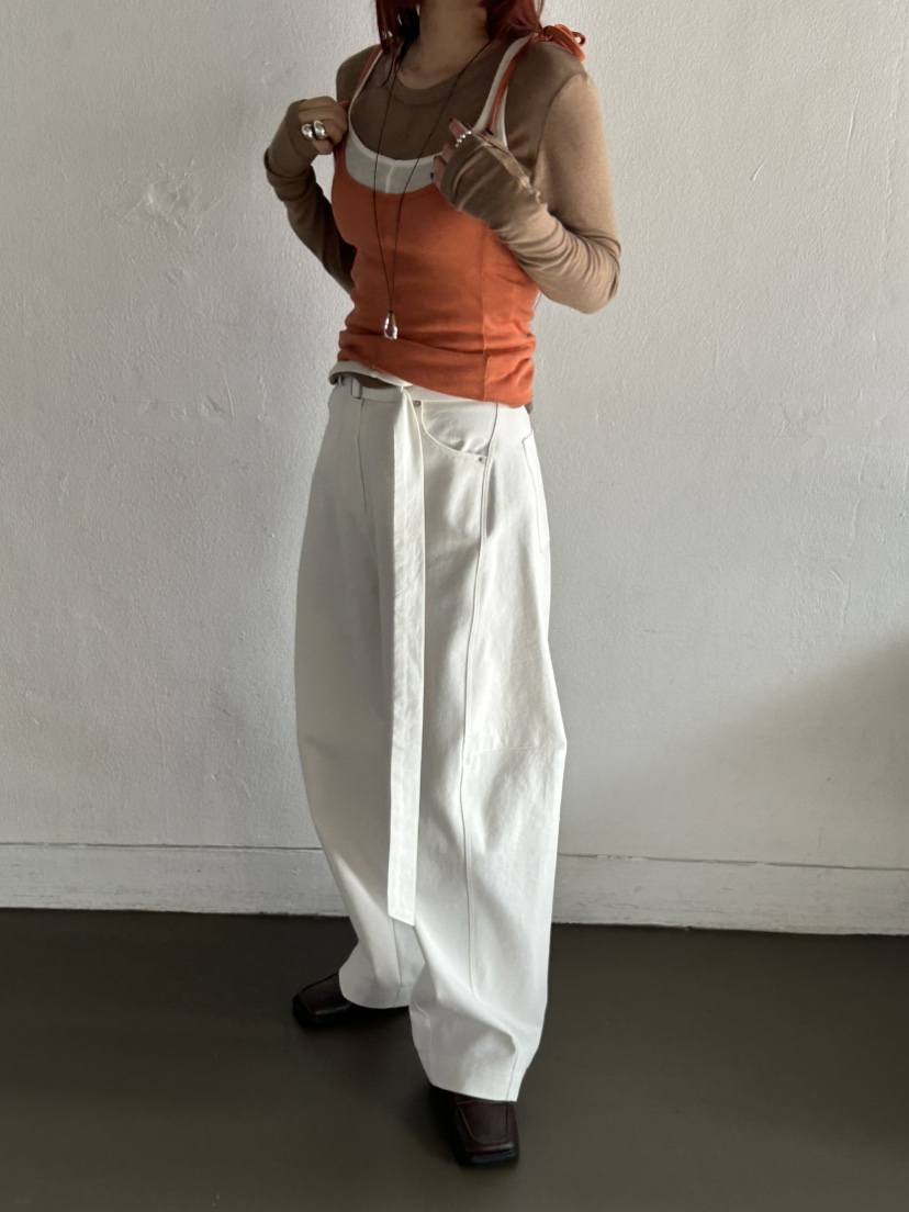 OVER NEAR韓國直郵㊣女裝新款推薦25秋冬人氣休閑褲含腰帶OVER NEAR休閑褲