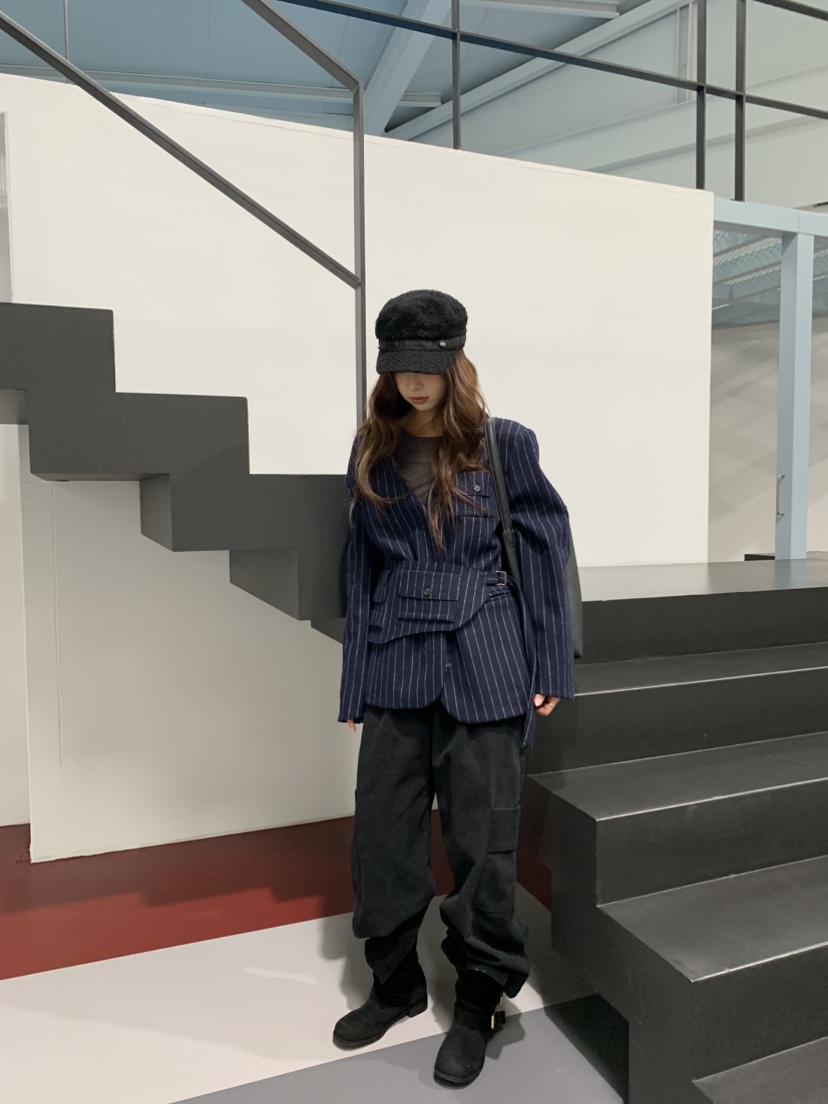 MURMUR韓國直郵㊣女裝新款推薦熱賣人氣時尚休閑夾克含腰包MURMUR夾克