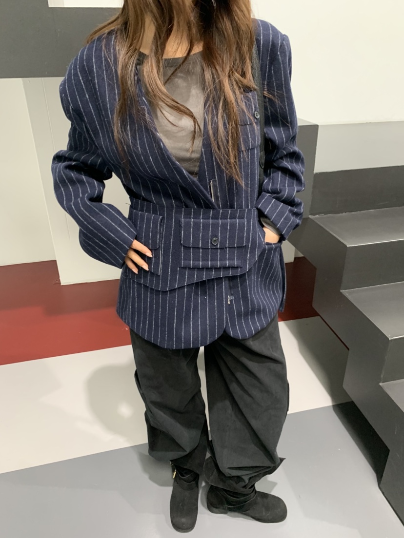 MURMUR韓國直郵㊣女裝新款推薦熱賣人氣時尚休閑夾克含腰包MURMUR夾克