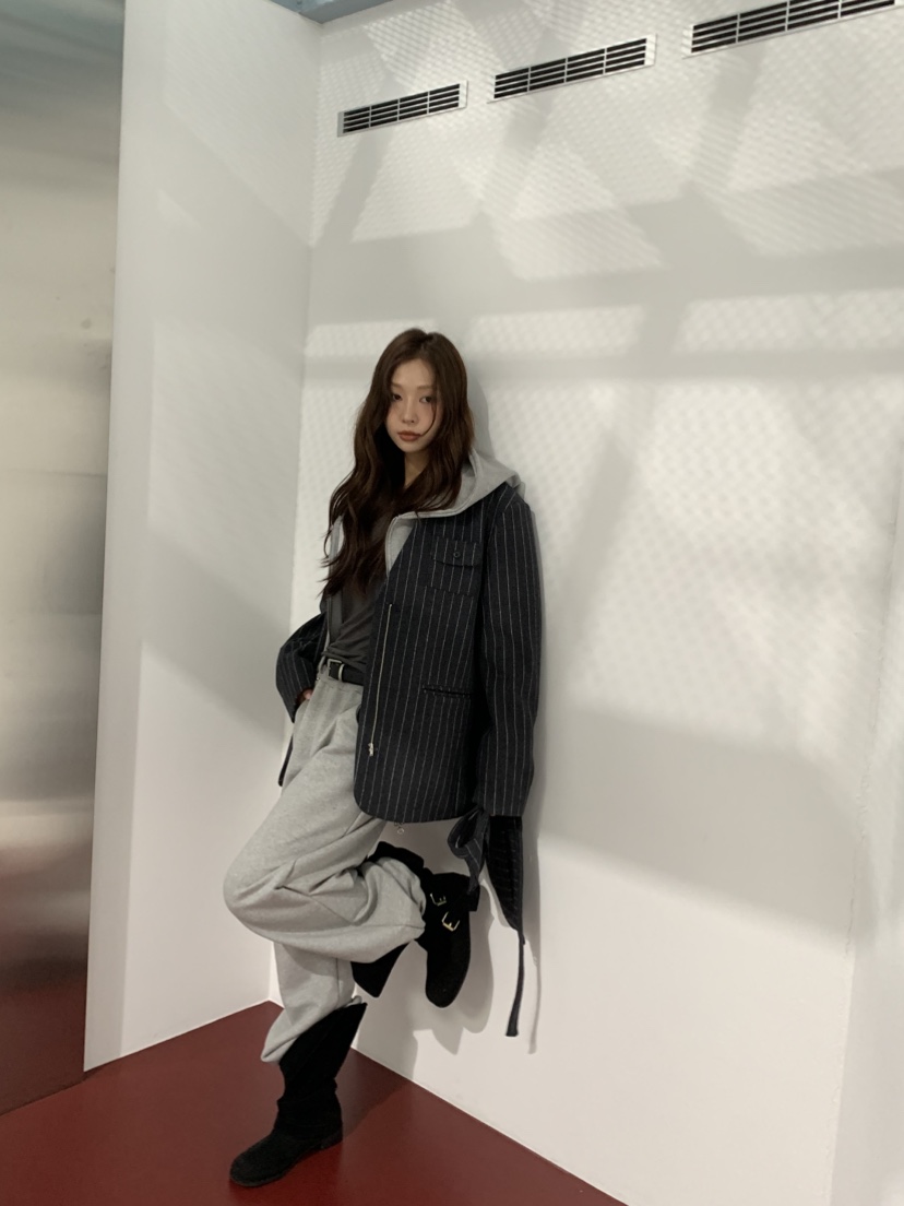 MURMUR韓國直郵㊣女裝新款推薦熱賣人氣時尚休閑夾克含腰包MURMUR夾克