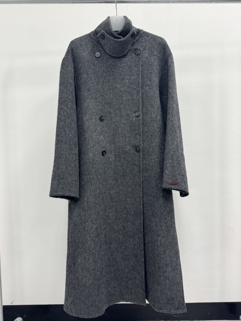 MOSMOS韓國直郵㊣女士新款25秋冬中長款大衣手工制作含腰帶MOSMOS中長款大衣圖色1