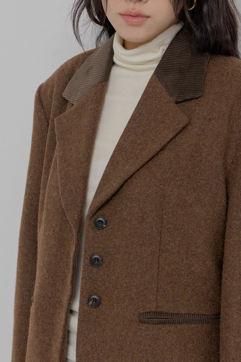 ATHEA東大門㊣代購女裝新品推薦時尚休閑職業25秋冬夾克羊毛ATHEA夾克