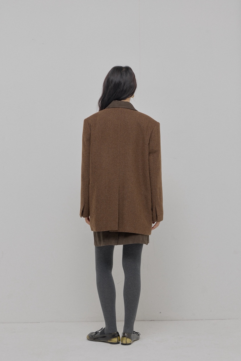 ATHEA東大門㊣代購女裝新品推薦時尚休閑職業25秋冬夾克羊毛ATHEA夾克