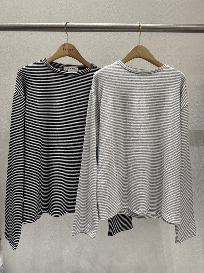 FRANC—L韓國代購㊣女裝新品時尚推薦職業25秋冬長袖T恤假兩件FRANC長袖T恤