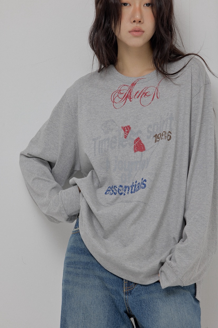 ATHEA韓國代購㊣女士新款人氣職業25秋冬推薦熱賣休閑長袖T恤ATHEA長袖T恤