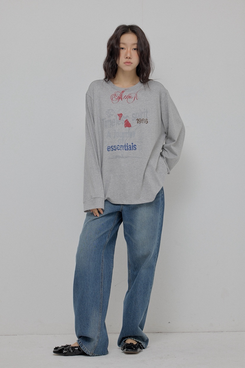 ATHEA韓國代購㊣女士新款人氣職業25秋冬推薦熱賣休閑長袖T恤ATHEA長袖T恤圖色2