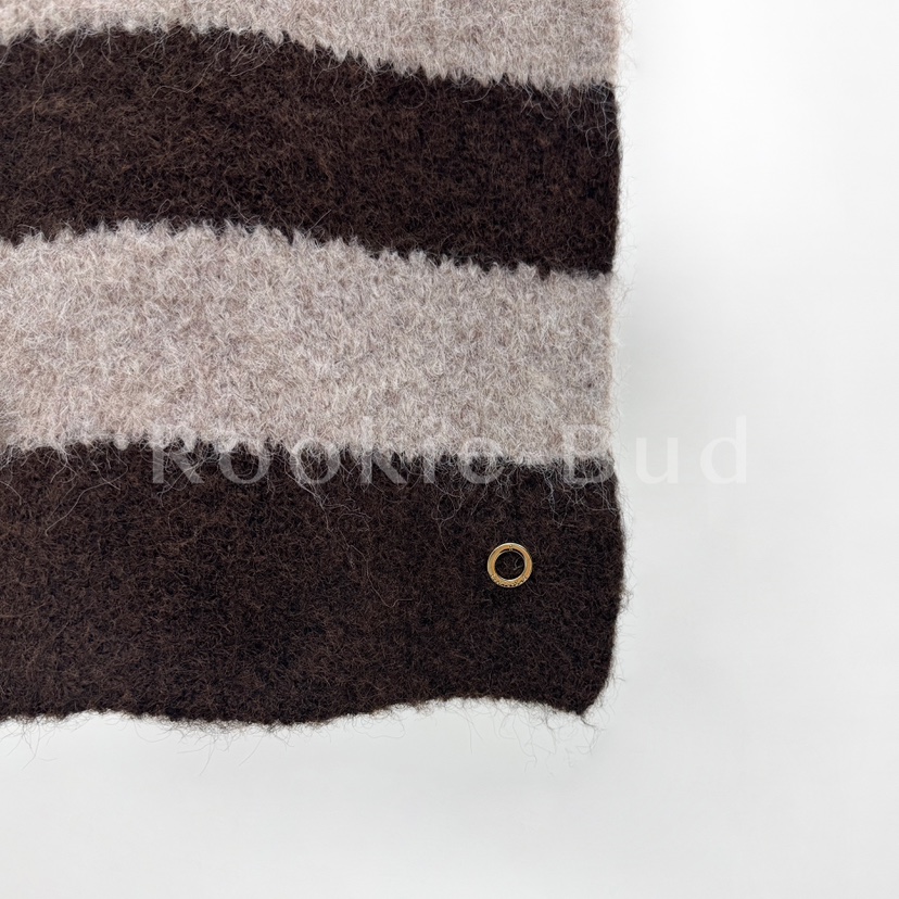 ROOKIE BUD韓國代購㊣女士新品25秋冬推薦休閑圍巾披肩單排扣ROOKIE BUD-L圍巾/披肩