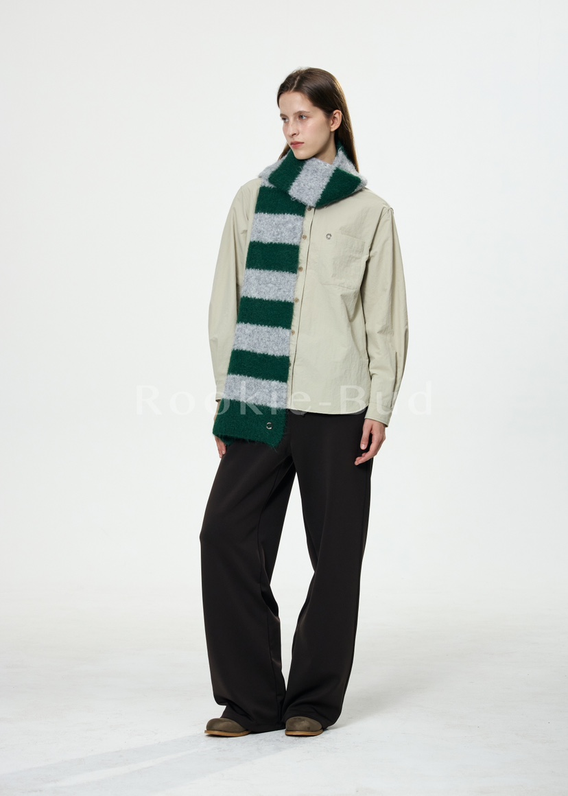 ROOKIE BUD韓國代購㊣女士新品25秋冬推薦休閑圍巾披肩單排扣ROOKIE BUD-L圍巾/披肩