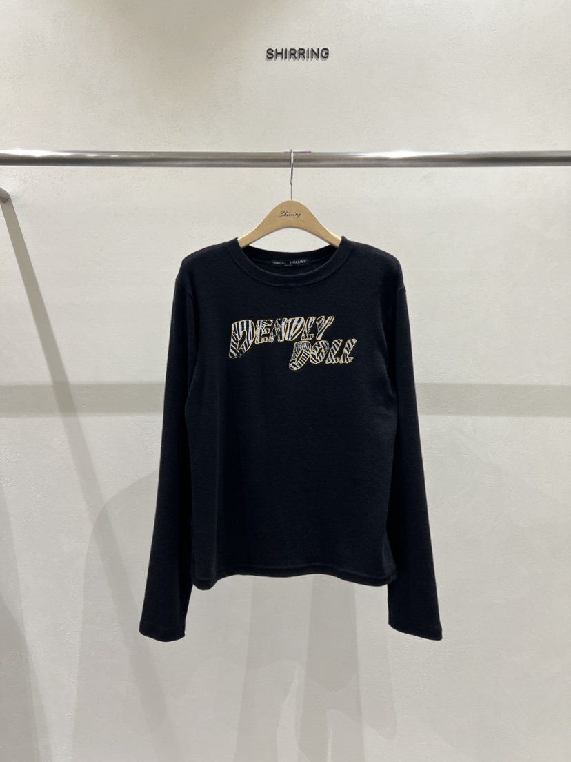 SHIRRING東大門㊣直郵女裝新款25秋冬推薦真品職業熱賣長袖T恤SHIRRING長袖T恤圖色4