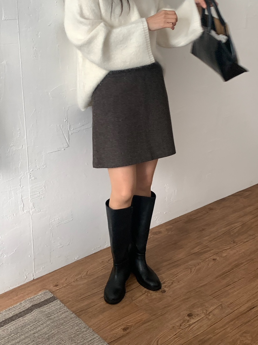 BLEECKER韓國直郵㊣女裝新品真品時尚推薦人氣25秋冬熱賣短裙BLEECKER短裙