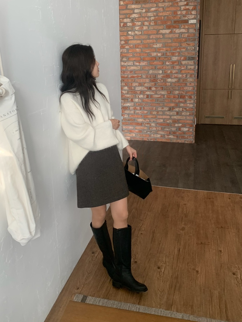 BLEECKER韓國直郵㊣女裝新品真品時尚推薦人氣25秋冬熱賣短裙BLEECKER短裙