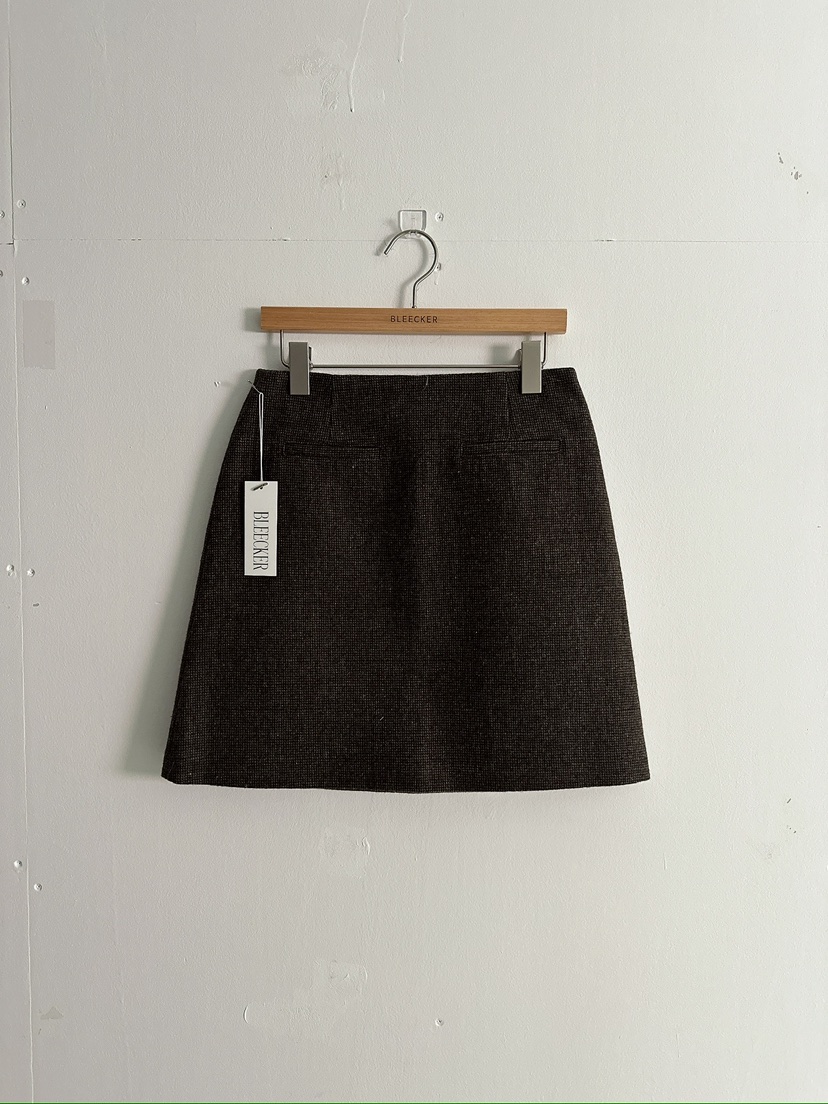 BLEECKER韓國直郵㊣女裝新品真品時尚推薦人氣25秋冬熱賣短裙BLEECKER短裙