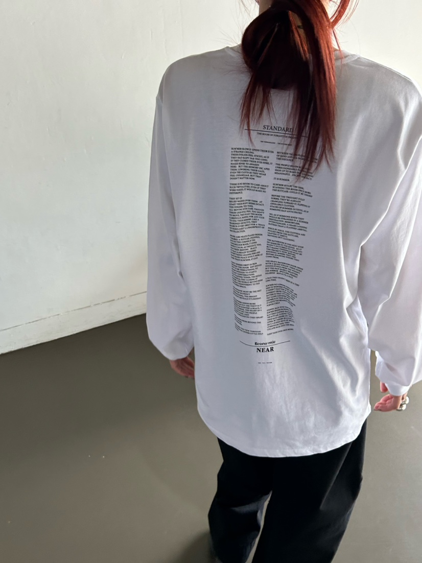 OVER NEAR東大門㊣代購女士新品人氣推薦職業時尚25秋冬長袖T恤OVER NEAR長袖T恤