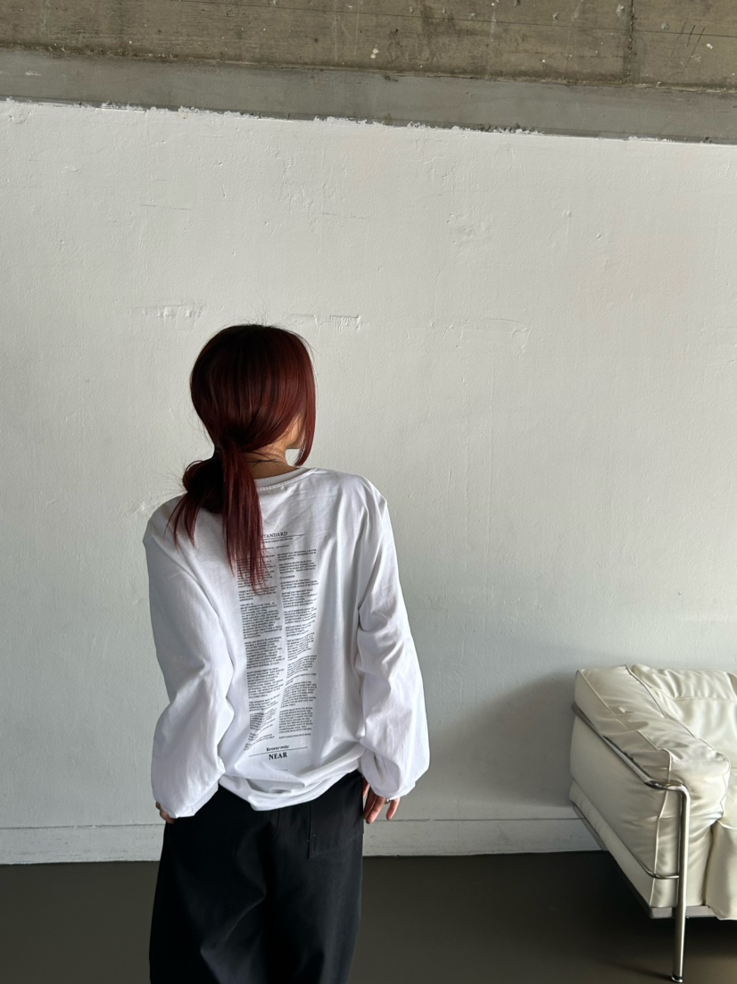 OVER NEAR東大門㊣代購女士新品人氣推薦職業時尚25秋冬長袖T恤OVER NEAR長袖T恤