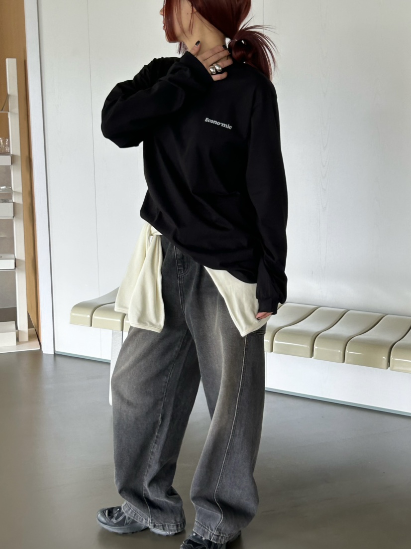 OVER NEAR東大門㊣代購女士新品人氣推薦職業時尚25秋冬長袖T恤OVER NEAR長袖T恤