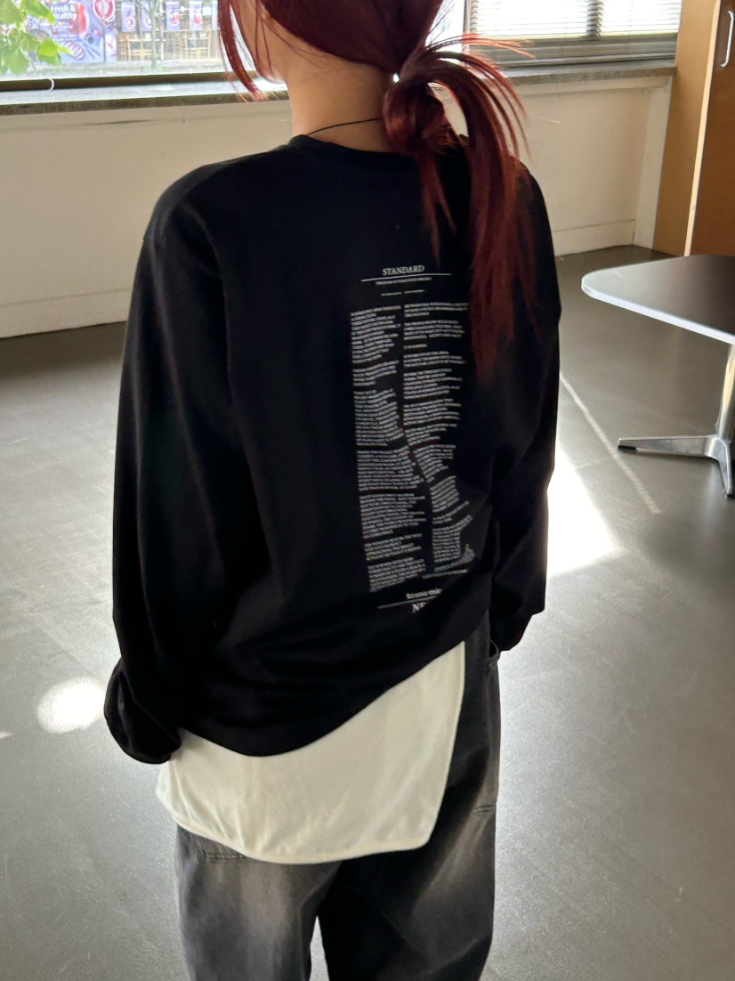 OVER NEAR東大門㊣代購女士新品人氣推薦職業時尚25秋冬長袖T恤OVER NEAR長袖T恤