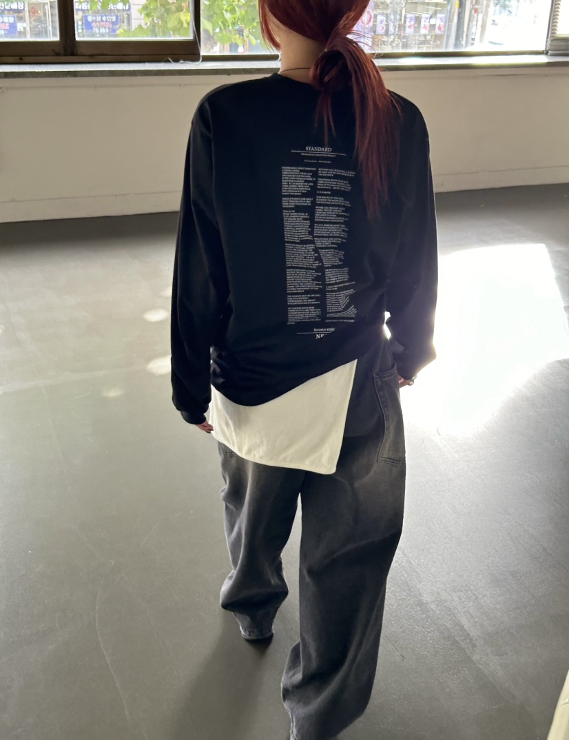 OVER NEAR東大門㊣代購女士新品人氣推薦職業時尚25秋冬長袖T恤OVER NEAR長袖T恤