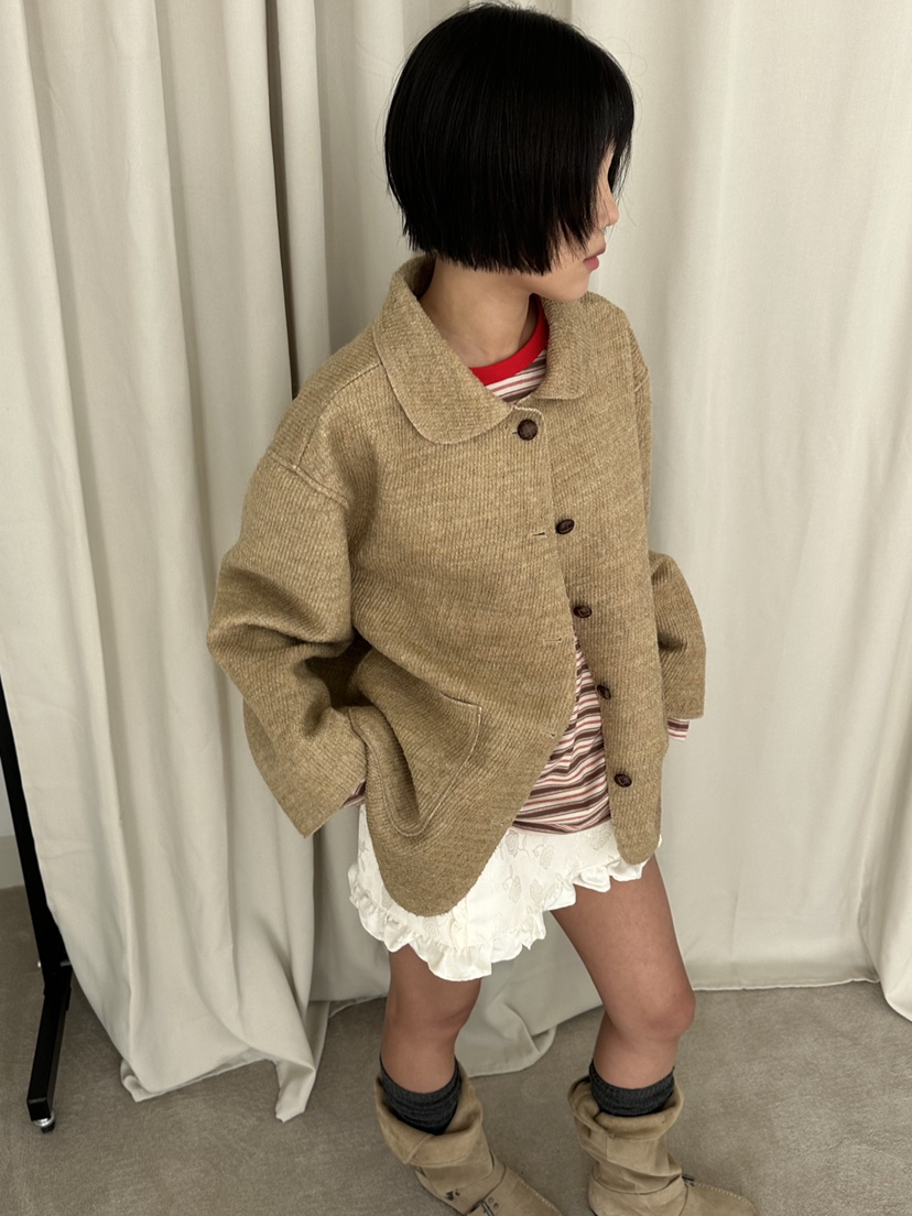 MURS東大門㊣代購女士新款休閑25秋冬推薦時尚真品短款大衣MURS短款大衣