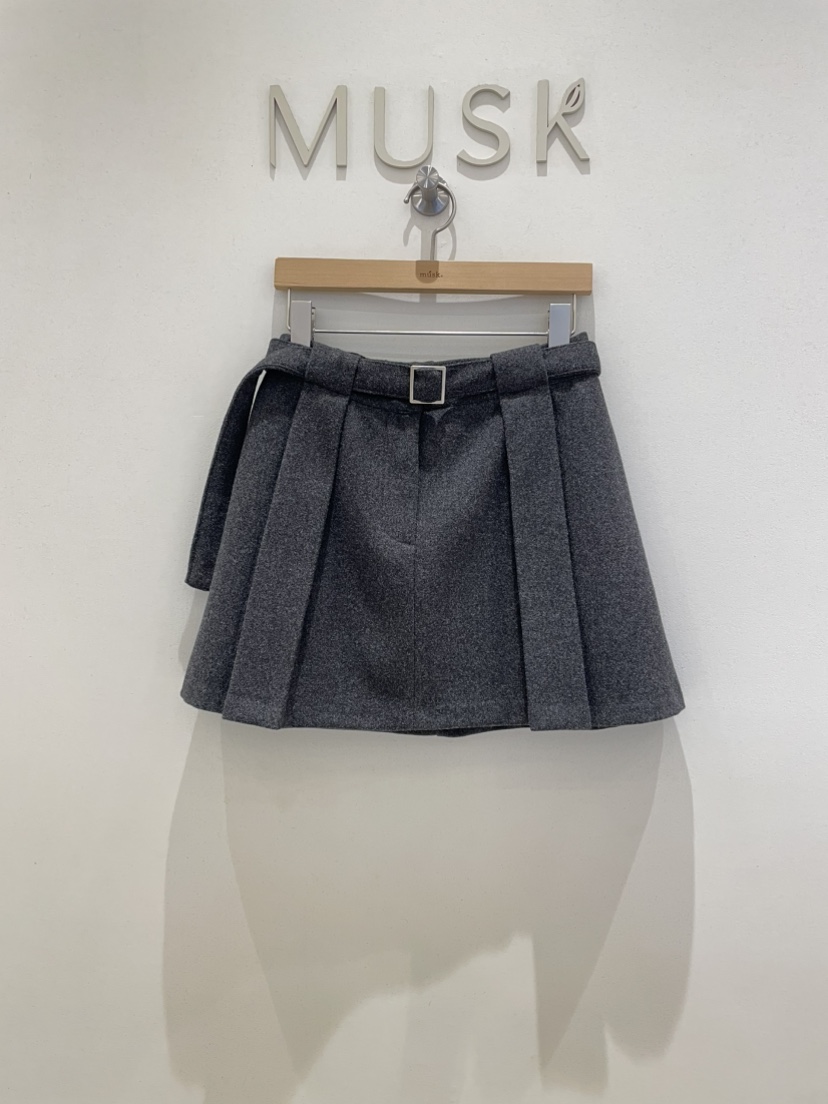 MUSK東大門㊣直郵女裝新品推薦休閑人氣熱賣職業短裙含腰帶MUSK短裙