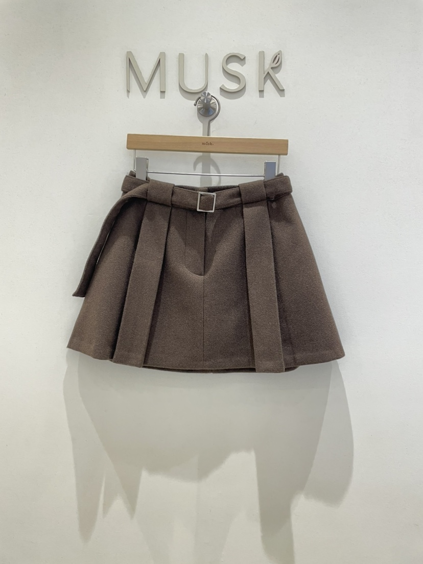 MUSK東大門㊣直郵女裝新品推薦休閑人氣熱賣職業短裙含腰帶MUSK短裙圖色2