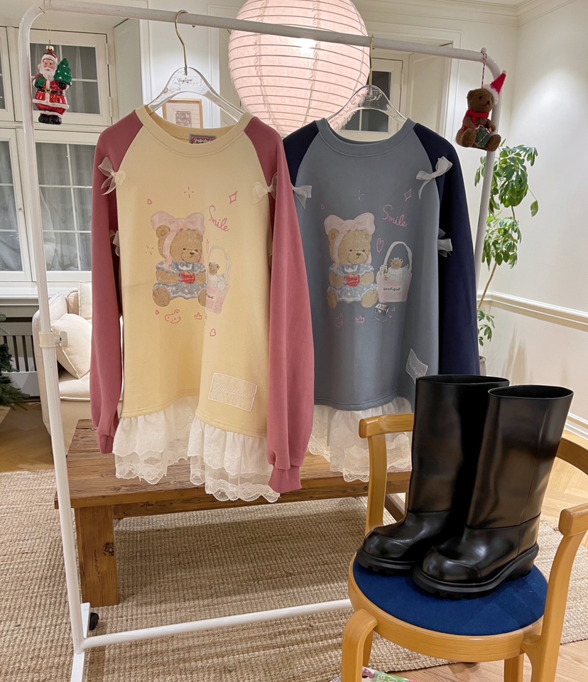 BOUTIQUE-L韓國代購㊣女裝新品時尚推薦25秋冬休閑真品衛衣BOUTIQUE-L衛衣