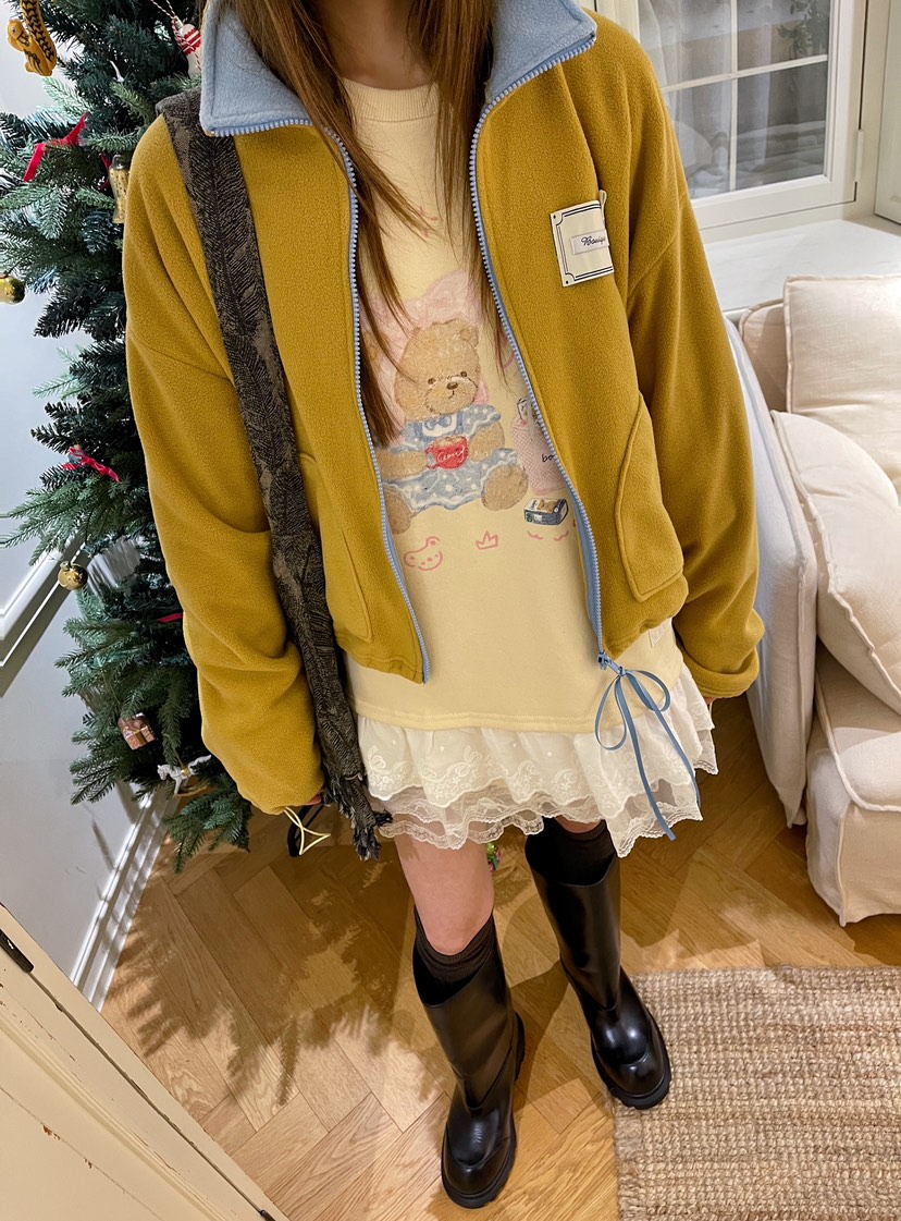 BOUTIQUE-L韓國代購㊣女裝新品時尚推薦25秋冬休閑真品衛衣BOUTIQUE-L衛衣