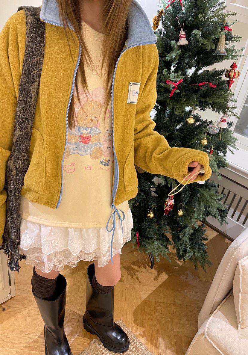 BOUTIQUE-L韓國代購㊣女裝新品時尚推薦25秋冬休閑真品衛衣BOUTIQUE-L衛衣