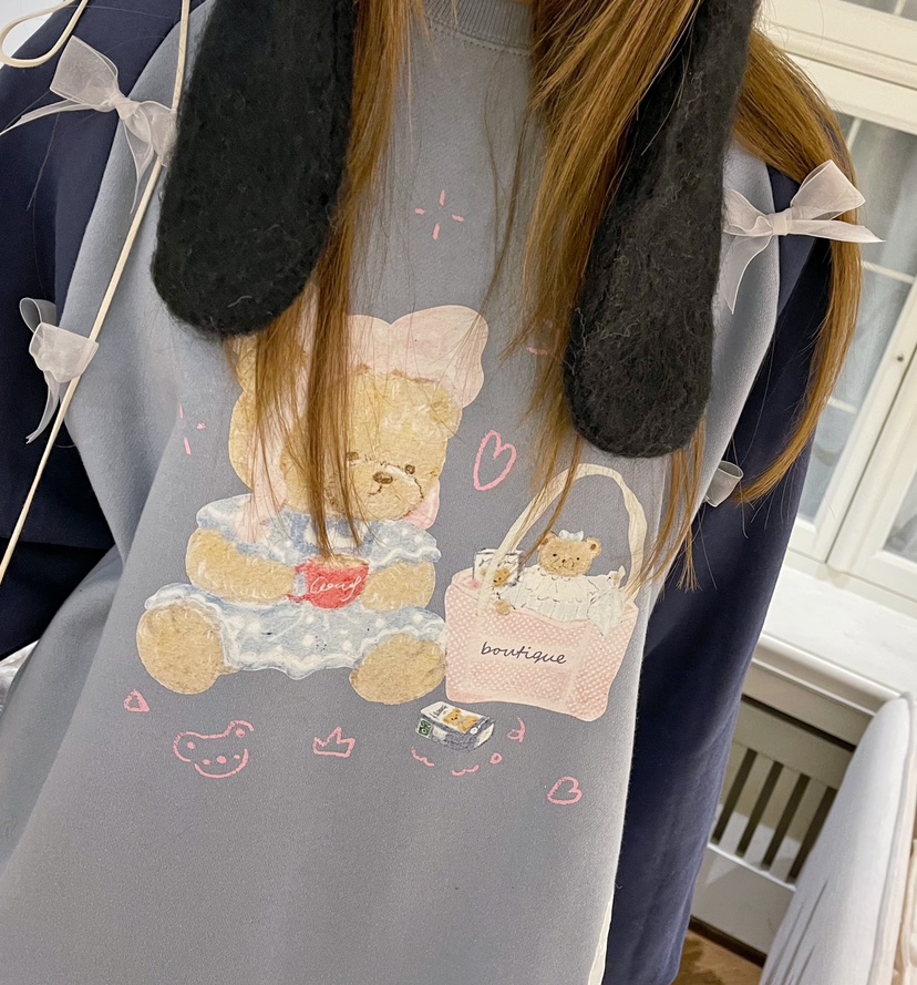 BOUTIQUE-L韓國代購㊣女裝新品時尚推薦25秋冬休閑真品衛衣BOUTIQUE-L衛衣