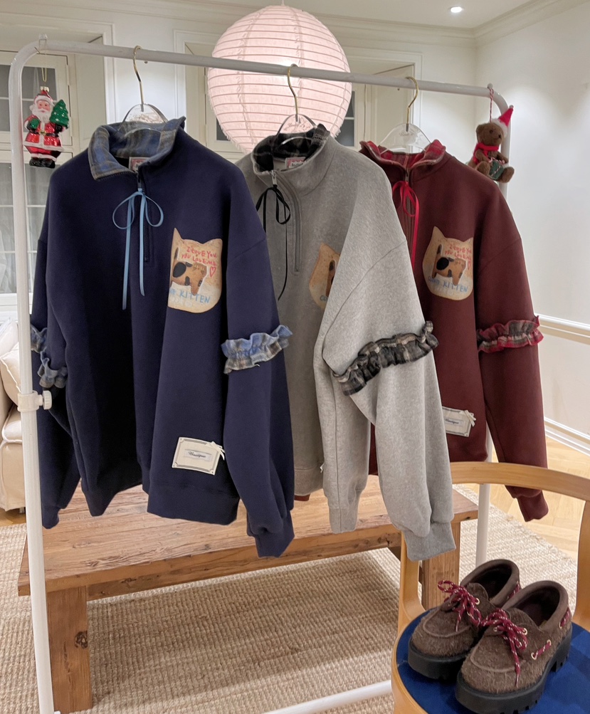 BOUTIQUE-L東大門㊣直郵女士新品熱賣25秋冬休閑推薦職業衛衣BOUTIQUE-L衛衣