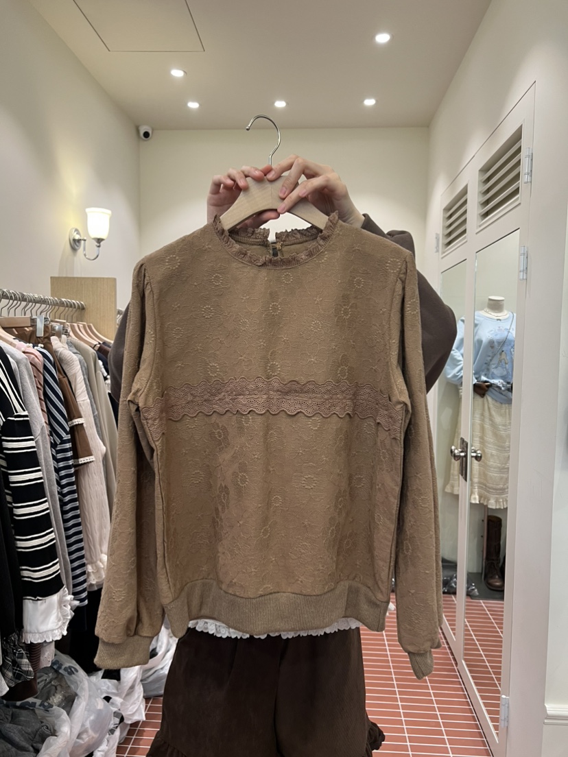 BE&BE東大門㊣直郵女裝新款休閑時尚推薦人氣襯衫蕾絲衫BE&be襯衫/蕾絲衫圖色2