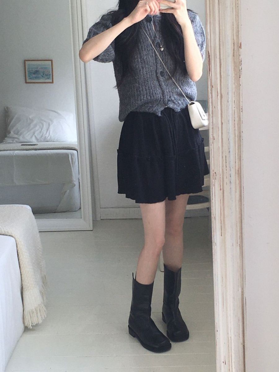 EOMPIT東大門㊣實拍女士新款時尚人氣職業推薦25秋冬休閑短裙EOMPIT短裙