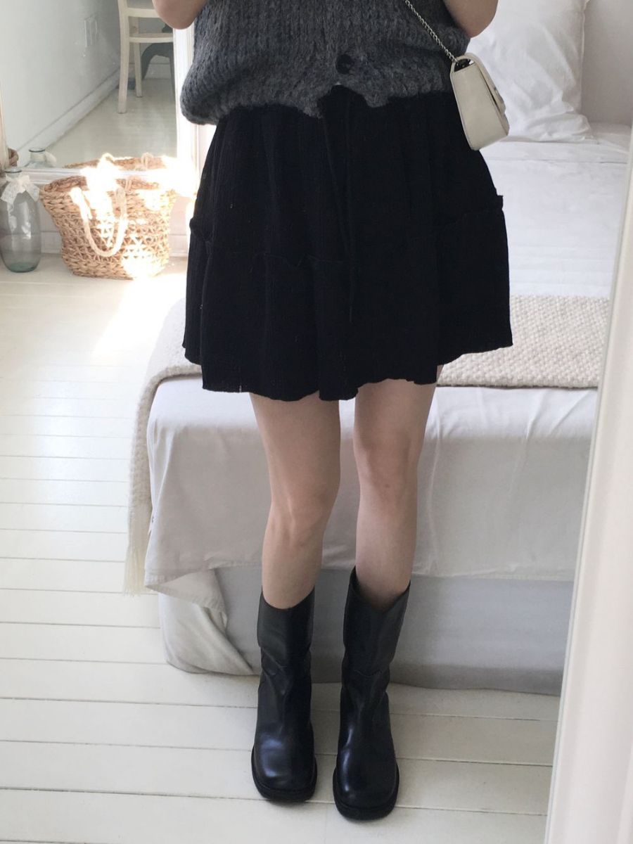 EOMPIT東大門㊣實拍女士新款時尚人氣職業推薦25秋冬休閑短裙EOMPIT短裙