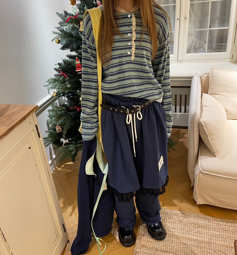 BOUTIQUE-L東大門㊣代購女裝新品熱賣25秋冬休閑褲不含腰帶BOUTIQUE-L休閑褲