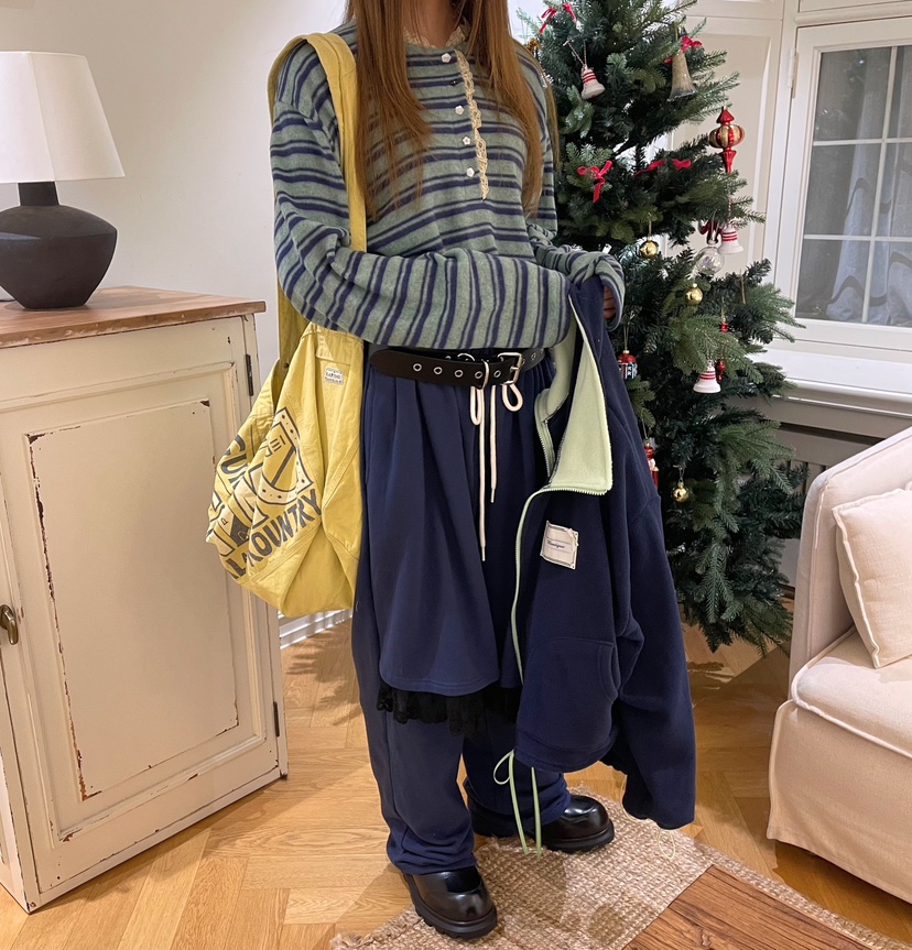 BOUTIQUE-L東大門㊣代購女裝新品熱賣25秋冬休閑褲不含腰帶BOUTIQUE-L休閑褲