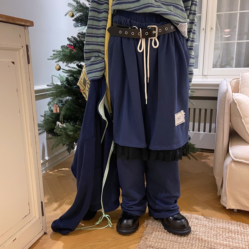 BOUTIQUE-L東大門㊣代購女裝新品熱賣25秋冬休閑褲不含腰帶BOUTIQUE-L休閑褲