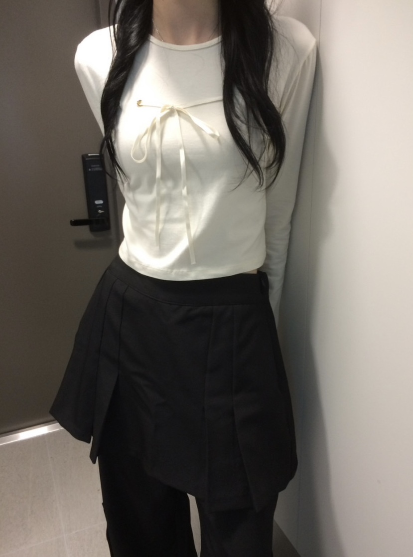 DARLUZ_MI韓國代購㊣女士新款推薦休閑時尚25秋冬職業長袖T恤DARLUZ_MI長袖T恤