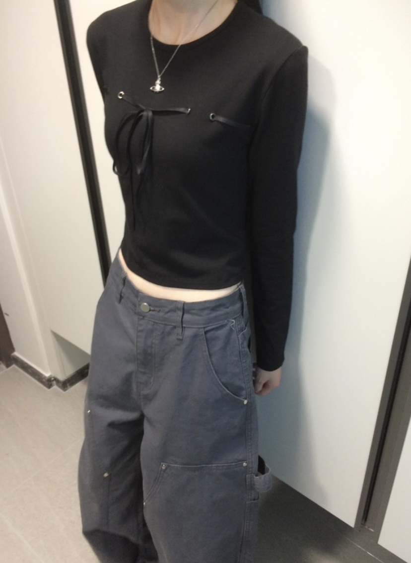 DARLUZ_MI韓國代購㊣女士新款推薦休閑時尚25秋冬職業長袖T恤DARLUZ_MI長袖T恤