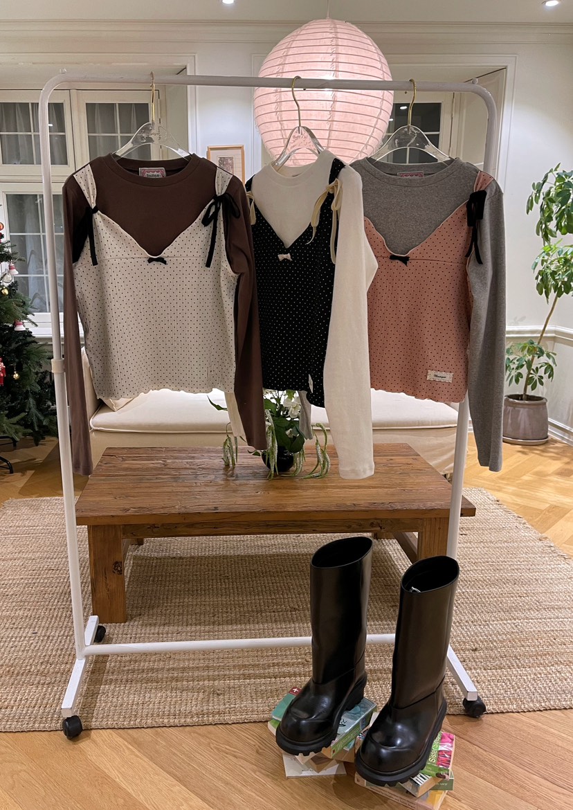 BOUTIQUE-L東大門㊣直郵女士新品休閑25秋冬真品推薦長袖T恤BOUTIQUE-L長袖T恤