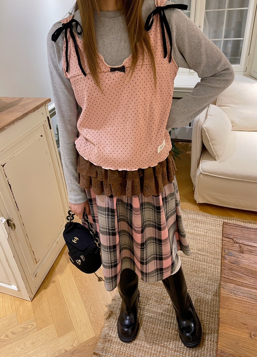 BOUTIQUE-L東大門㊣直郵女士新品休閑25秋冬真品推薦長袖T恤BOUTIQUE-L長袖T恤