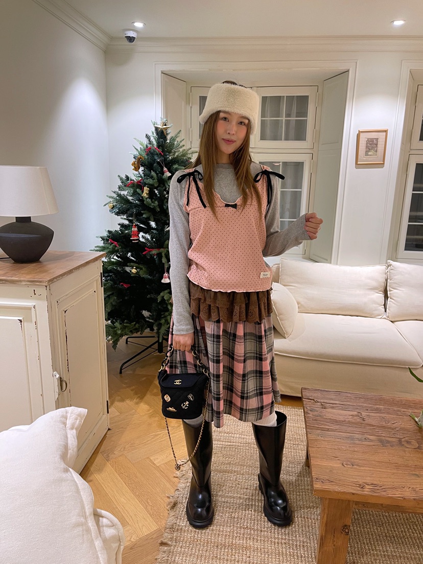 BOUTIQUE-L東大門㊣直郵女士新品休閑25秋冬真品推薦長袖T恤BOUTIQUE-L長袖T恤