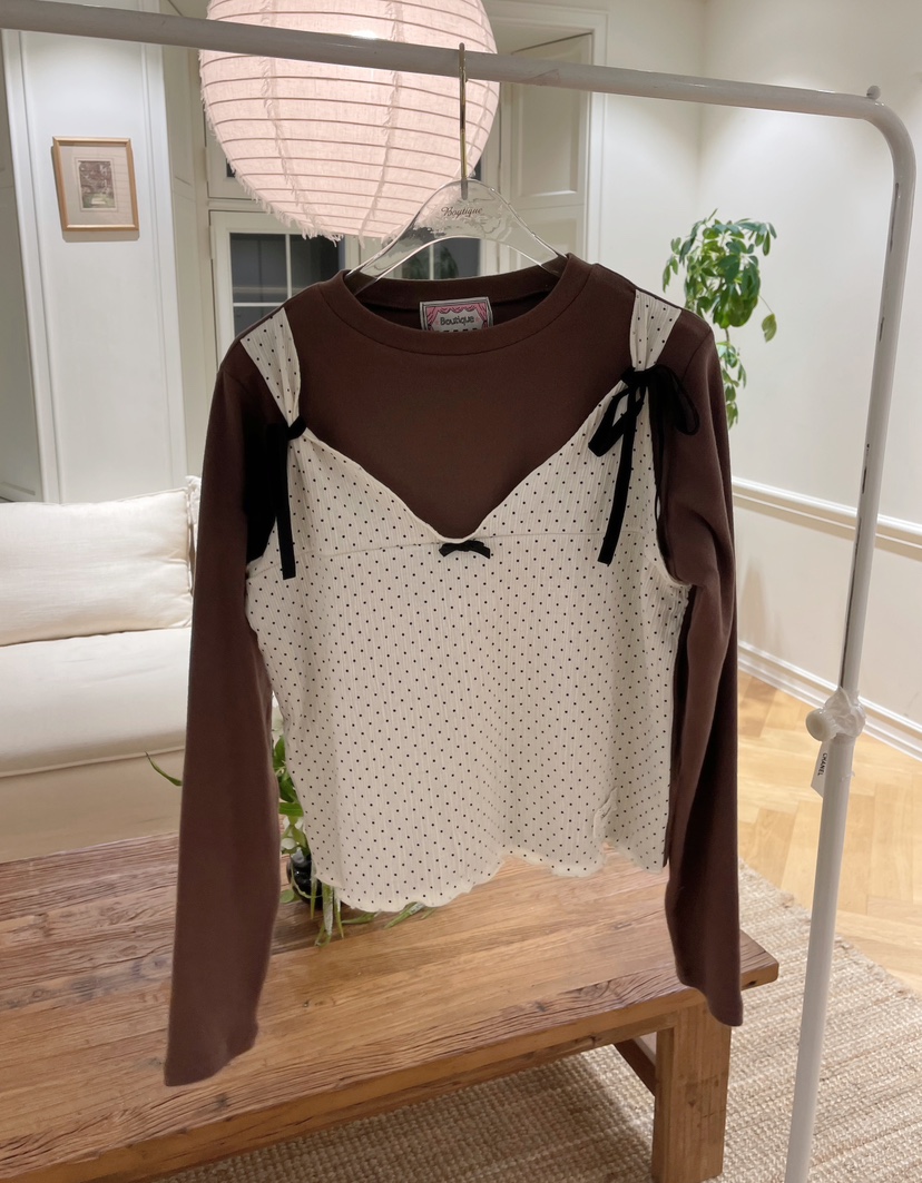 BOUTIQUE-L東大門㊣直郵女士新品休閑25秋冬真品推薦長袖T恤BOUTIQUE-L長袖T恤圖色3