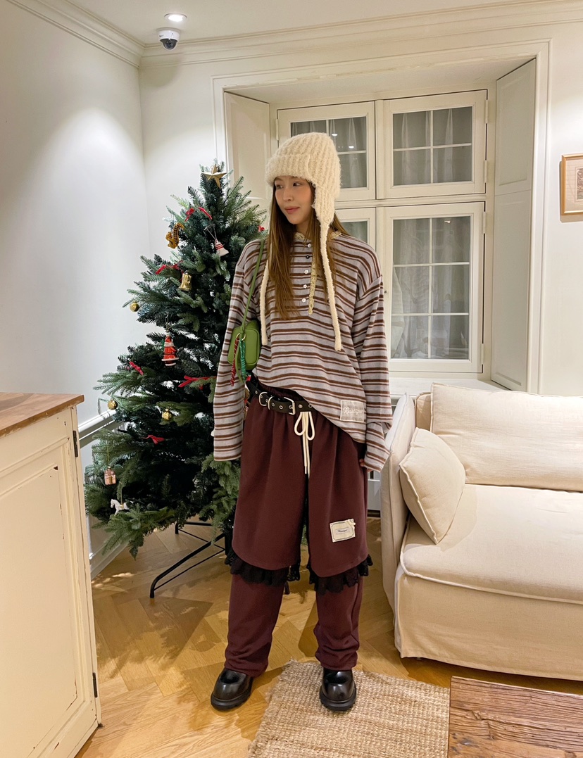 BOUTIQUE-L韓國直郵㊣女裝新品熱賣職業時尚人氣長袖T恤紐扣BOUTIQUE-L長袖T恤