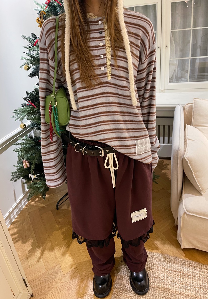 BOUTIQUE-L韓國直郵㊣女裝新品熱賣職業時尚人氣長袖T恤紐扣BOUTIQUE-L長袖T恤