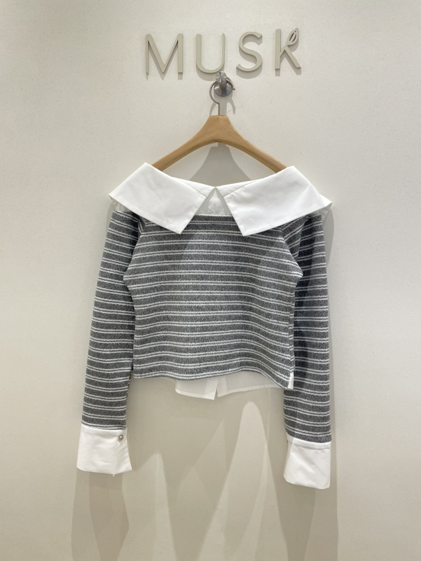 MUSK東大門㊣直郵女裝新品時尚真品人氣熱賣休閑襯衫蕾絲衫MUSK襯衫/蕾絲衫