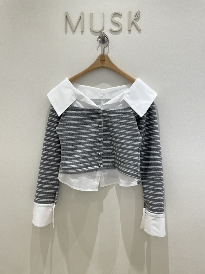 MUSK東大門㊣直郵女裝新品時尚真品人氣熱賣休閑襯衫蕾絲衫MUSK襯衫/蕾絲衫