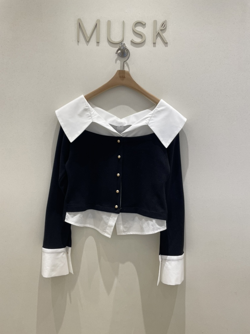 MUSK東大門㊣直郵女裝新品時尚真品人氣熱賣休閑襯衫蕾絲衫MUSK襯衫/蕾絲衫圖色2