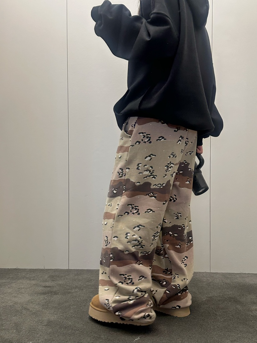 BYRING韓國直郵㊣女裝新款時尚真品人氣休閑推薦休閑褲迷彩BYRING休閑褲