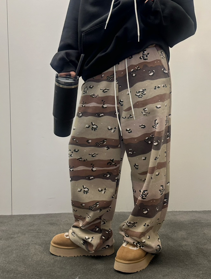 BYRING韓國直郵㊣女裝新款時尚真品人氣休閑推薦休閑褲迷彩BYRING休閑褲