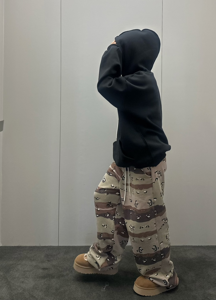 BYRING韓國直郵㊣女裝新款時尚真品人氣休閑推薦休閑褲迷彩BYRING休閑褲