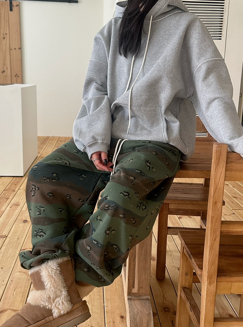 BYRING韓國直郵㊣女裝新款時尚真品人氣休閑推薦休閑褲迷彩BYRING休閑褲